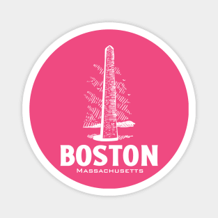 Boston Massachusettes Hand drawn Magnet